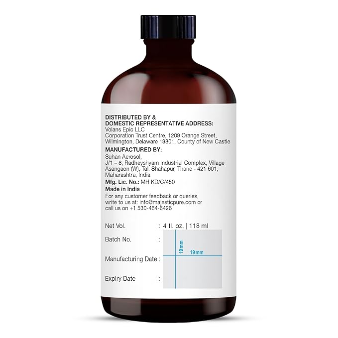 MAJESTIC PURE Rosemary Essential Oil with Glass Dropper | 100% Pure and Natural Rosemary Oil | Therapeutic Grade Essential Oils for Diffusers, Skin, Aromatherapy, Massage | 4 Fl Oz