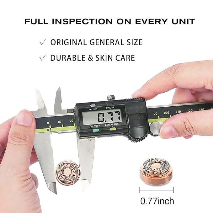 Gen 2 Replacement Heads Compatible With Flawless Facial Hair Remover For Women, Double Ring Replacement Blades For Old Flawless, 6 Count