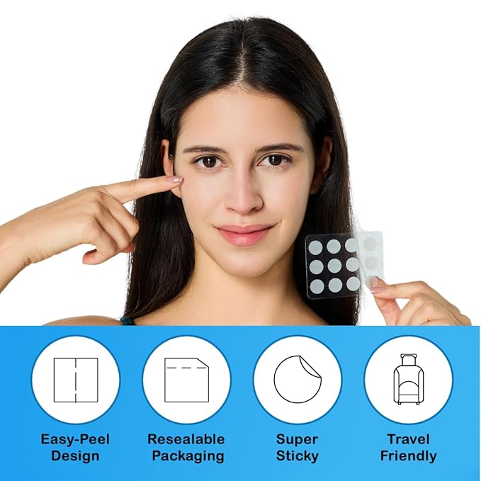 Pimple Patches for Face, Hydrocolloid Acne Patches, Absorb Zits and Blemishes, Invisible Spot Cover, Treatment for Breakouts, Acne Stickers with Salicylic Acid and Tea Tree Oil (36 Count)