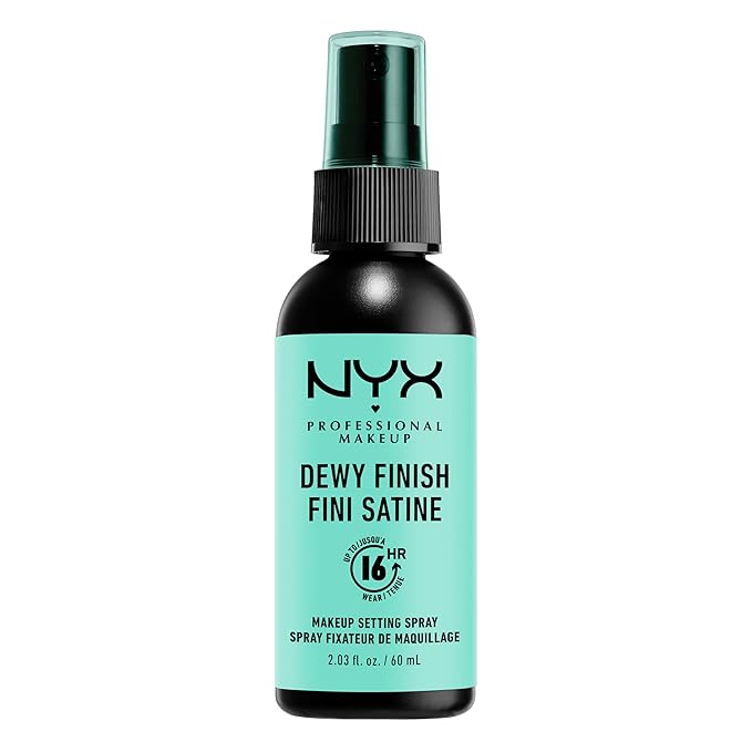 NYX PROFESSIONAL MAKEUP Makeup Setting Spray - Dewy Finish, Long-Lasting Face Mist for up to 16HR Wear, Vegan Formula