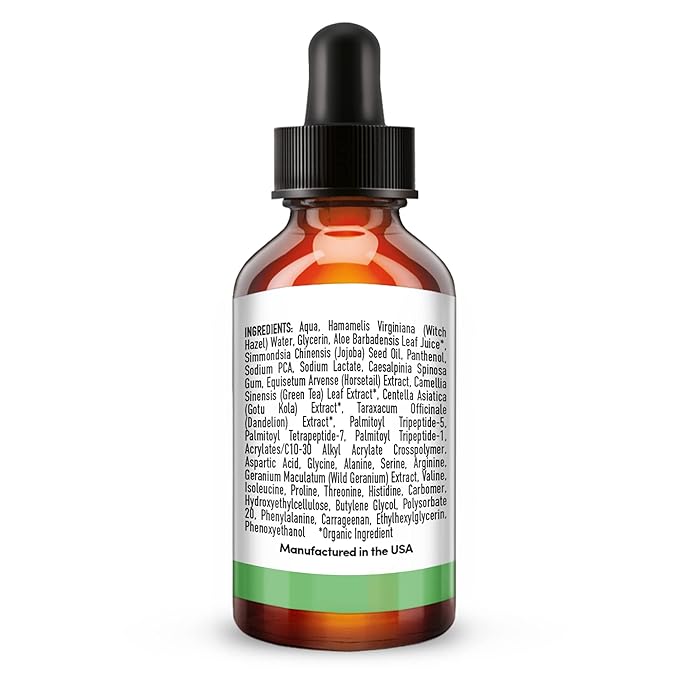 TruSkin Peptide Serum For Face – with Peptides, Amino Acids, Green Tea, Aloe and Vitamins B5 & E – Supports Skin Barrier and Skin’s Natural Collagen, for Firmer-Looking Skin, 1 fl oz