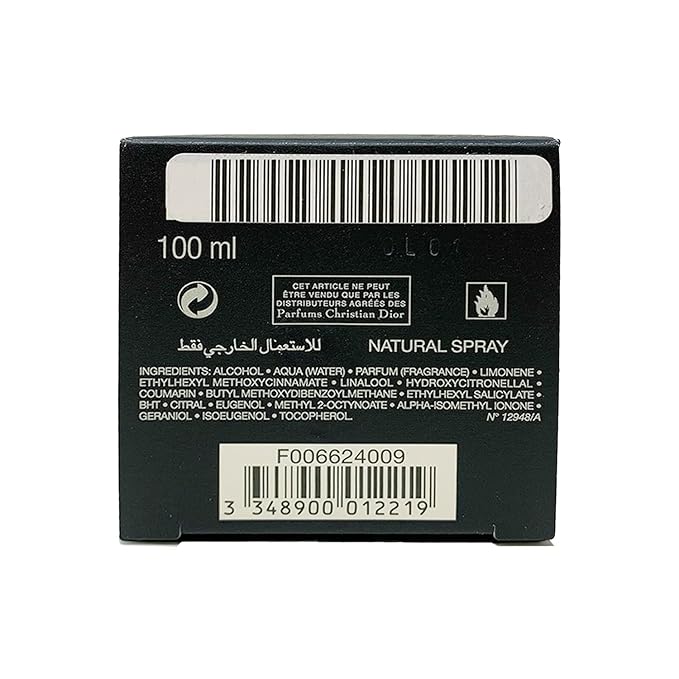 Dior Christian Fahrenheit for Men Eau de Toilette Spray, 3.4 Ounce