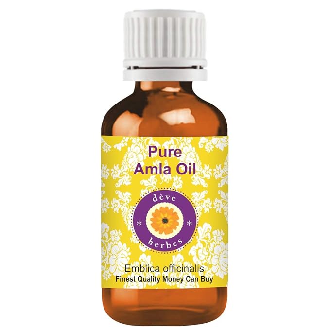 Deve Herbes Pure Amla Oil (Emblica officinalis) Natural Therapeutic Grade 30ml (1 oz)