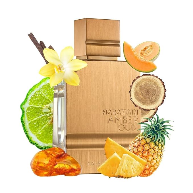 Al Haramain Amber Oud Gold Edition EDP Spray for Unisex - Arabian Perfume for Women and Men - Long Lasting Arabic Perfume - Vanilla and Woody Fragrance - Eau de Parfum - 4 oz