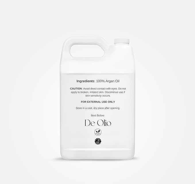 | Argan Oil of Morocco | 100% Pure & Natural Cold Pressed Argan Oil for Hair, Skin, Face, Body, Scalp | Refined Moroccan Hair Oil for Moisturizing and Strengthening | (7 LBS)