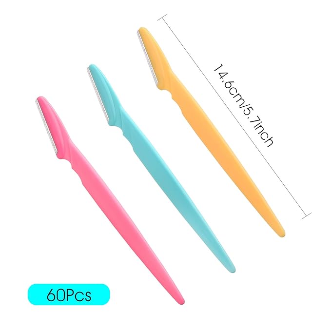 FEPITO Eyebrow Razor Shaper Shavers Trimmers for Women and Men Face Hair Removers Multipurpose Exfoliating Face Razor