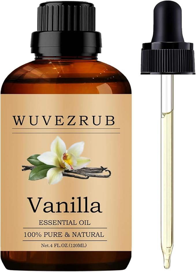 Vanilla Essential Oils 120ML, Pure Vanilla Essential Oil for Aromatherapy Diffuser - 4 Fl Oz