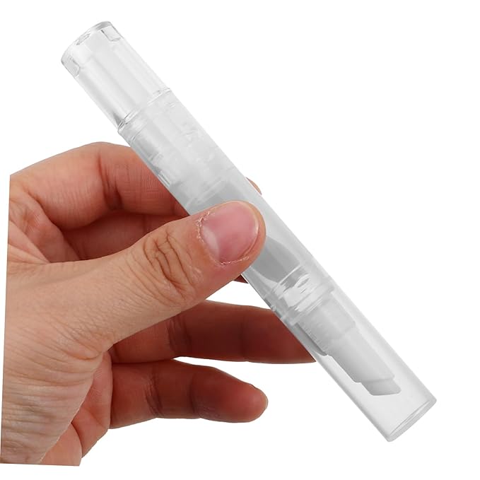 Didiseaon 3pcs Refillable Nail Oil Pen Set 5ML Empty Cuticle Oil Applicator with Tip for Travel and On The Go Nail Care