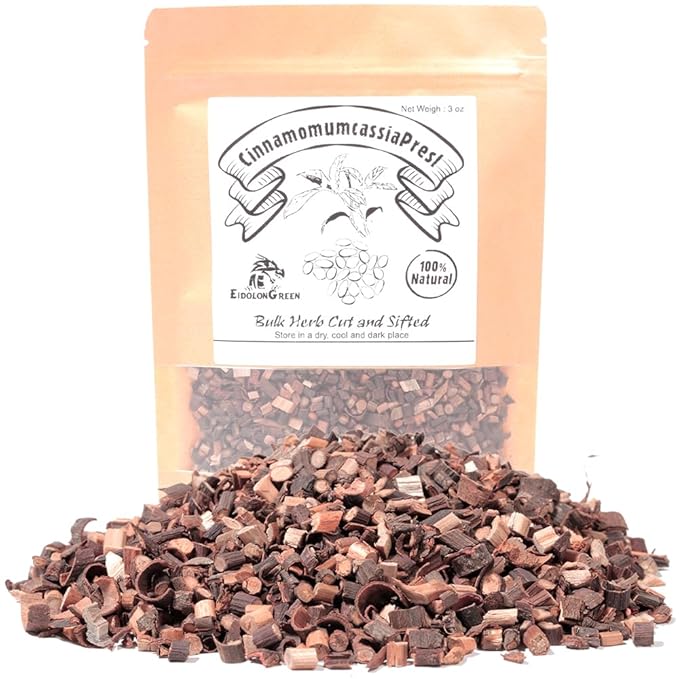 EidolonGreen [Chinese Herbal Medicine] Cinnamon Twigs (Dried Gui Zhi Tips, Ramulus Cinnamomi) – Cinnamon Twigs for Herbal Tea, Dried Bulk Herb 88g (3oz)
