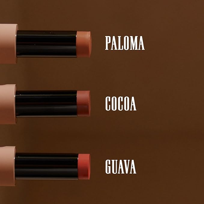 '+ Lux Unfiltered N°11 Smoothing Hydrating Lip Tint for Women - Tinted Lip Balm with Jojoba & Sunflower Oil - Lightweight, Moisturizing, Semi-Sheer Color - Vegan & Cruelty-Free - Cocoa (Brown)