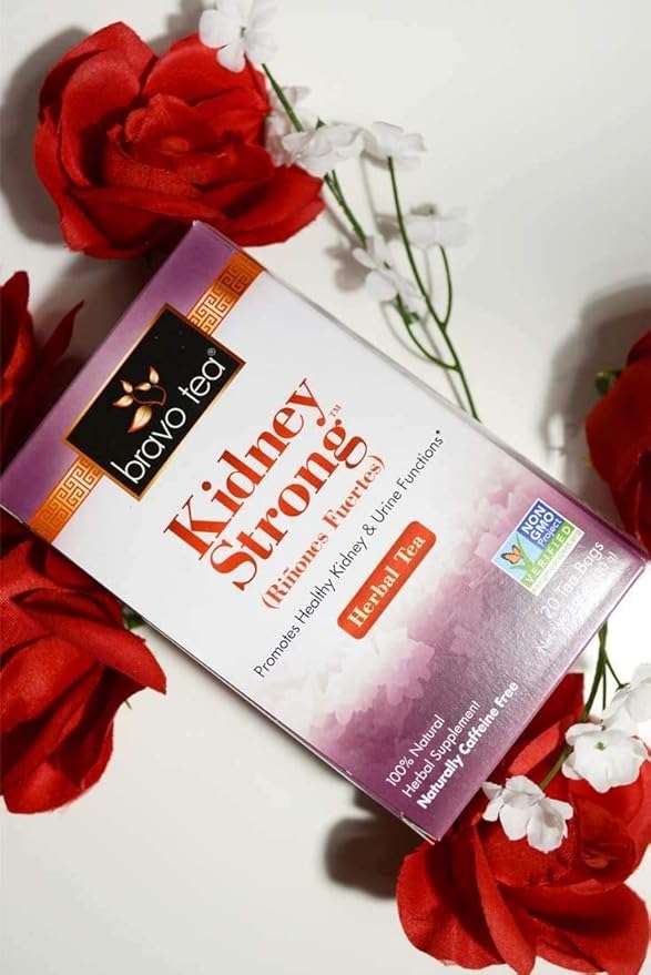 Bravo Teas Kidney Strong Herbal Tea, Caffeine Free, 20 Tea Bags (Four Pack)