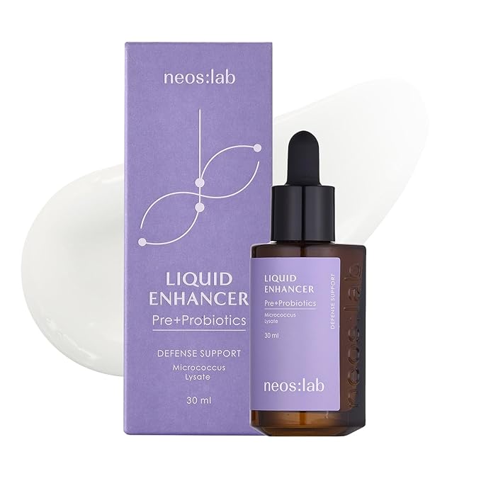 Liquid Enhancer Pre+Probiotics 1.01 fl.oz. (30ml) - Prebiotics, Probiotics, Ceramide, Facial Serum for Dewy, Moisturizing Skin, Skin Balancing, Skin Defense Support for Sensitive Skin