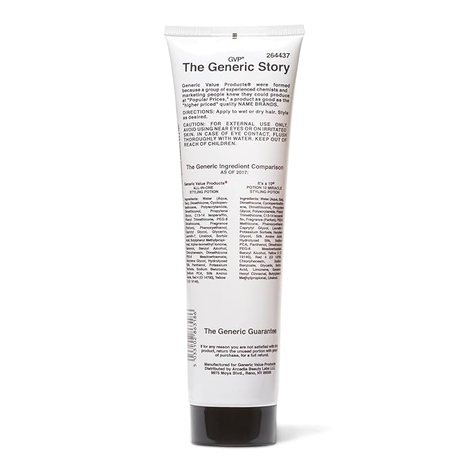 Generic Value Products AllinOne Styling Potion, Detangles, Reduces Frizz, Adds Softness and Shine, Lightweight, 5 Oz