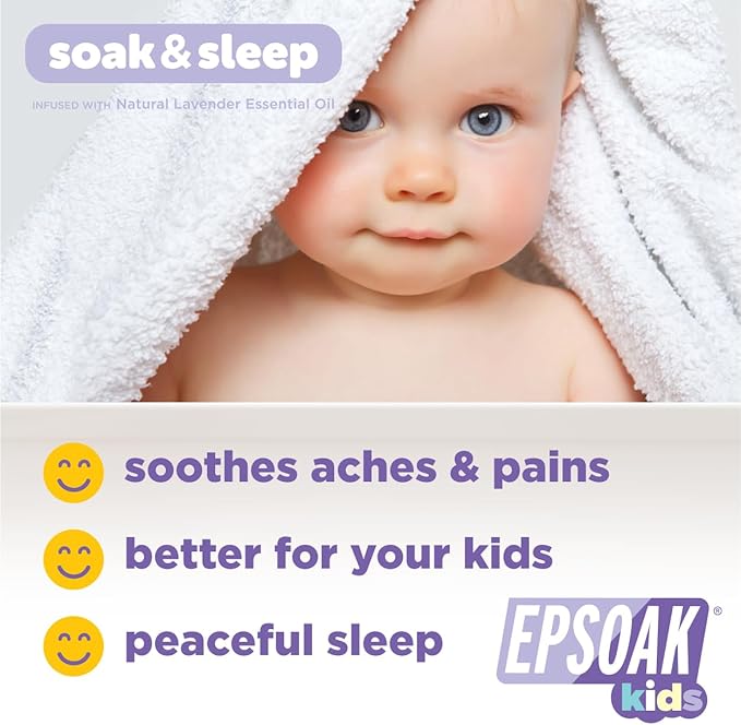 Epsoak Kids 5 lb. Bulk Bag Lavender Soak & Sleep Epsom Salt - San Francisco Salt Company