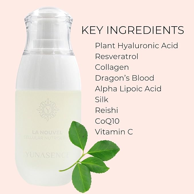 LaNouvel Cellular Hyaluronic acid Nutri Serum with Collagen / Elastin, Peptides, Dragon's Blood & Resveratrol 1oz NEW