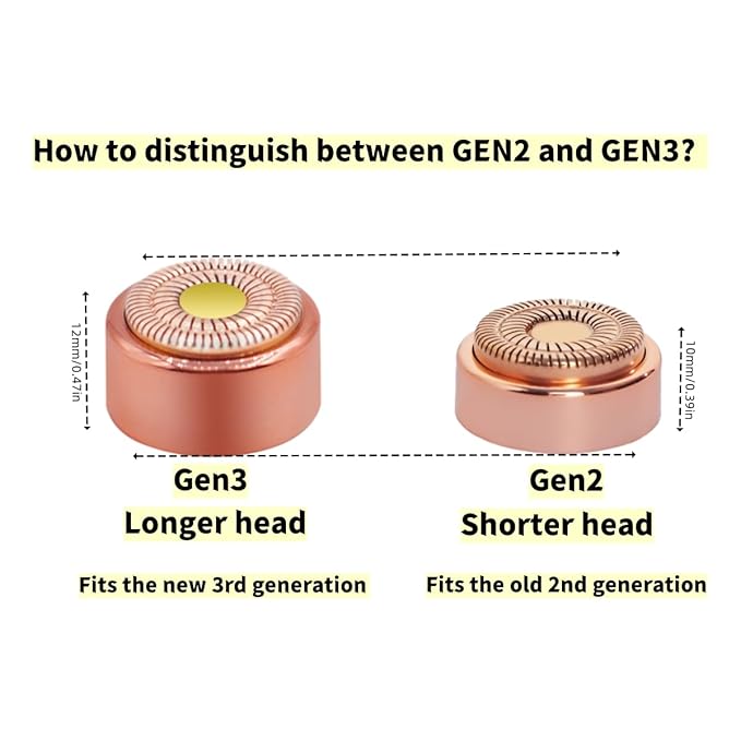 for Flawless Replacement Heads Gen 3 - Finishing Touch Flawless Facial Hair Remover Replacement Blades for Women, Shaver & Razor (2 pack Generation 3)