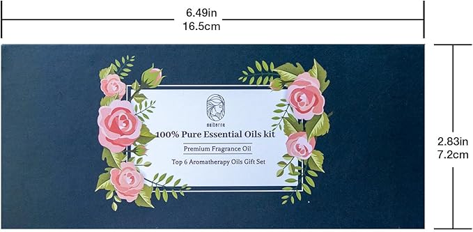 Essential Oils Sets Pure Oils kit- Top 6 Aromatherapy Oils Gift Set-6 Pack, 10ML(Rosemary, Lavender, Lemon Grass, Orange, Peppermint, Tea Tree)