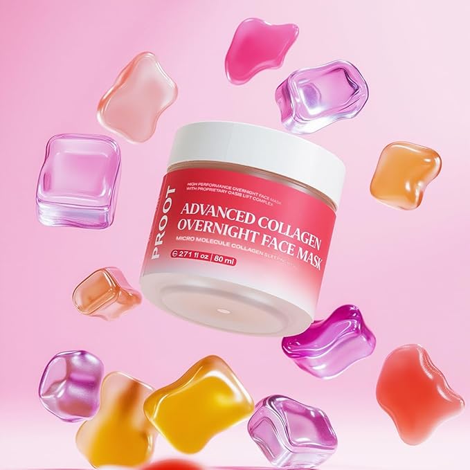 PROOT Collagen Night Cream | Collagen Face Cream | Collagen Jelly Cream | Overnight Collagen Night Cream | Overnight Collagen Face Mask | High Performance Korean Skincare | 2.7 oz