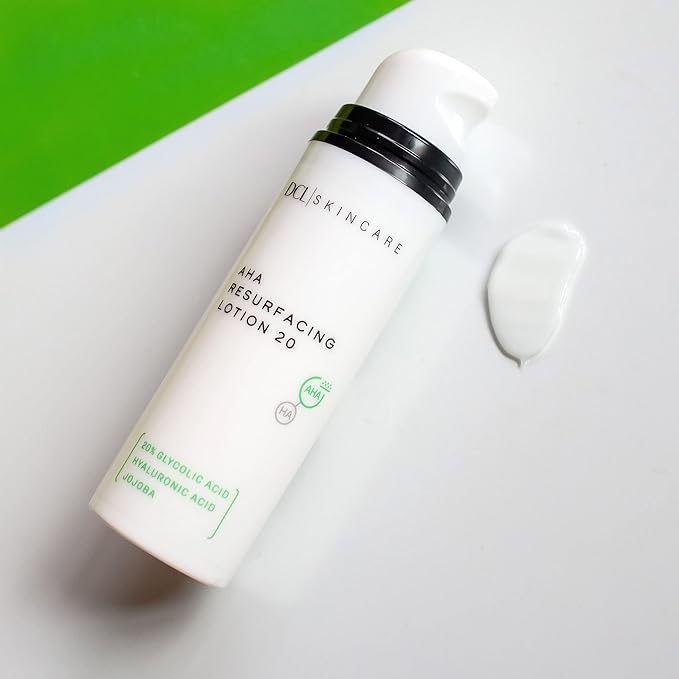 DCL Skincare AHA Resurfacing Lotion 20 with 20% Glycolic Acid, 1.7 Fl oz