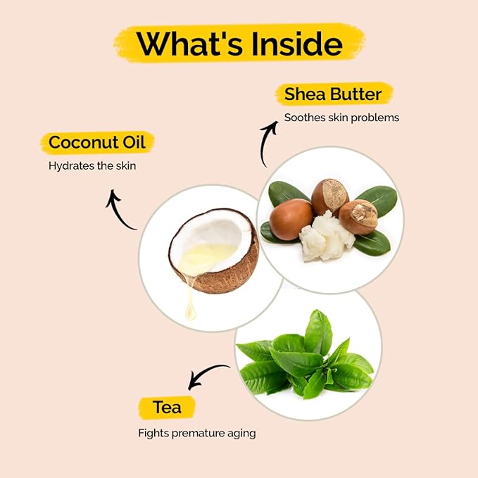 Camelia Coconut Flakes Body Yoghurt,100ml Enriched with Camellia Oleifera Seed Oil | Coconut oil | Shea Butter | Tea | Vitamin E