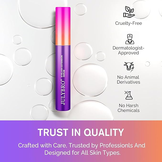 Eyelash Growth Serum(3ML), Eyelash Extension Serum with Natural Ingredients for Eyelash and Eyebrow, Thicker, Healthier and Stronger Lashes Growth