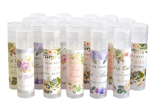 Assorted T5 Adensive Lip Balm Label Sticker for Container - 100pcs Paper Labels
