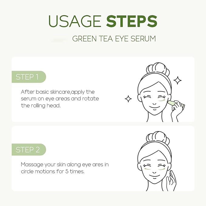 Akary green tea eye serum