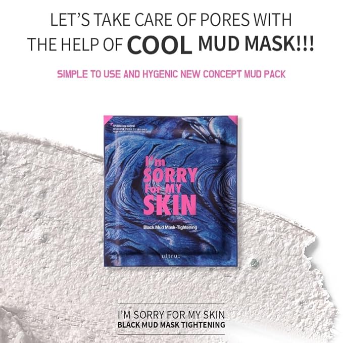 I'M SORRY FOR MY SKIN - Black Mud Mask - Tightening 10Pcs