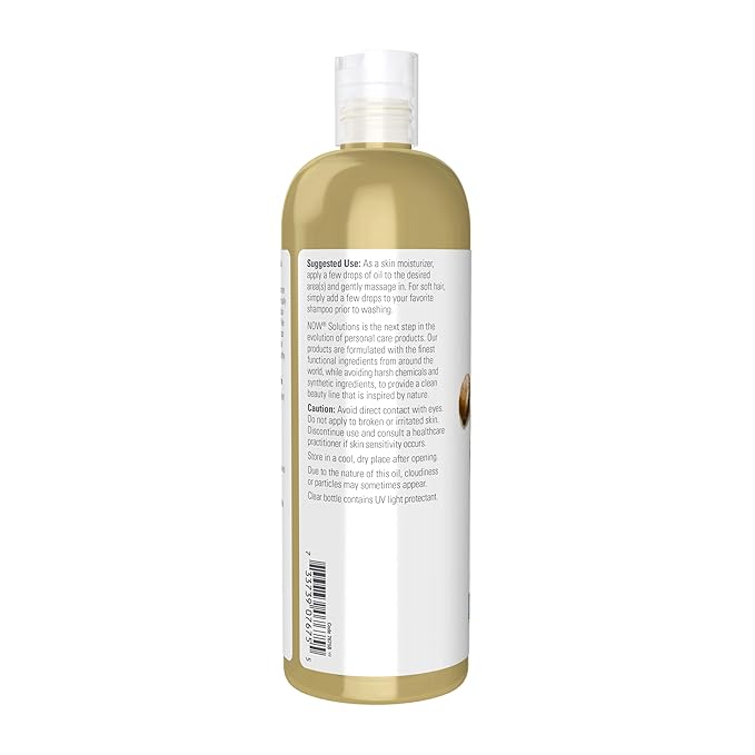 NOW Foods Solutions, Castor Oil, 100% Pure Versatile Skin Care, Multi-Purpose Skin Softener, 16-Ounce
