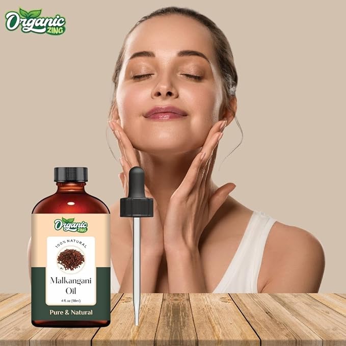 Malkangni Seed (Celastrus paniculatus) Oil | Pure & Natural Carrier Oil for Massage, Skin Care, Hair Care - 118ml/3.99fl oz