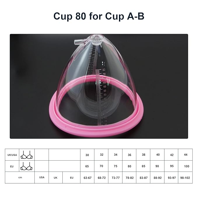 Elitzia Accessories Cup 70 80 90 105 120 One Pair Breast Enlargement Vacuum Pump Cups Shape Breast Lifting Machine Digital Breast Beauty Salon Spa Equipment Professional Beauty Instrument