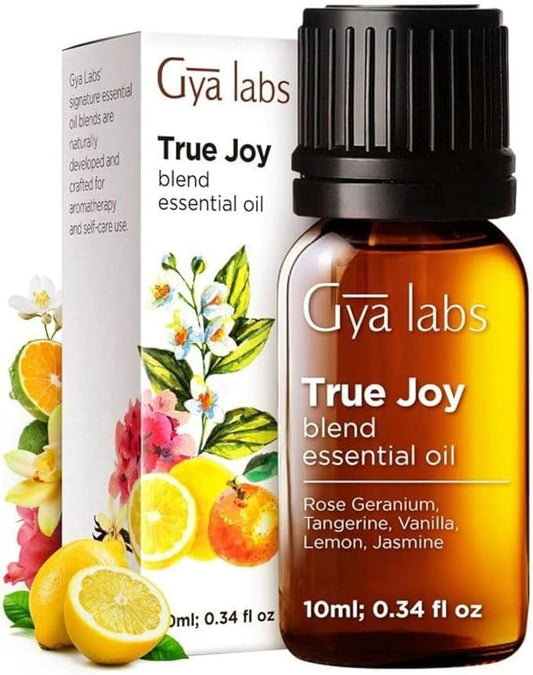 Gya Labs Joy Essential Oil Blend - 100% Pure Natural Undiluted True Joy Essential Oil - Calming & Uplifting (0.34 Fl Oz)