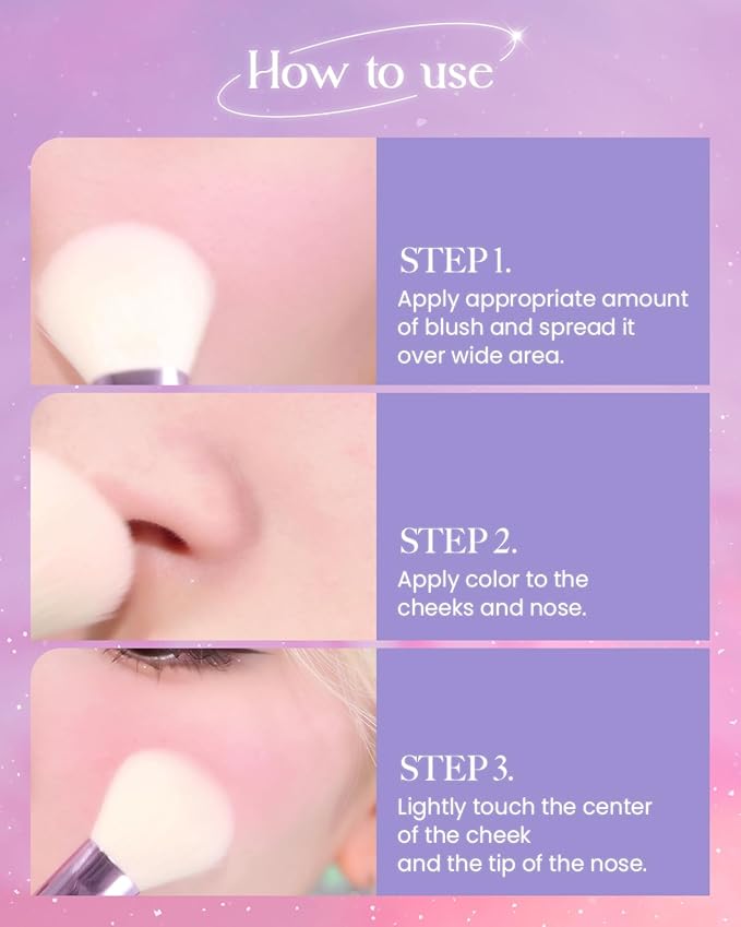 AMTS Face Blush Brush for Professional Quality Precision Makeup Application