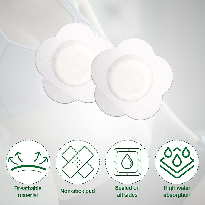 50pcs Castor Oil Wraps for Belly Button, Self-Adhesive Disposable Removable Cotton Patches Breathable Single-Use Organic Compress Pads (Oil Not Included)