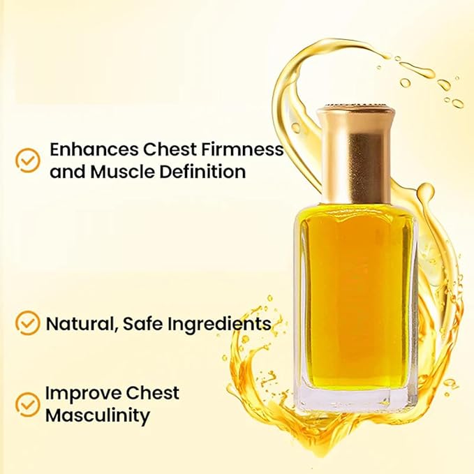 ThermoFirm Bee Venom Gynecomastia Oil, 2025 New Chest Muscles Bee Venom Oil,Strengthen The Chest Muscles (2 Bottle)