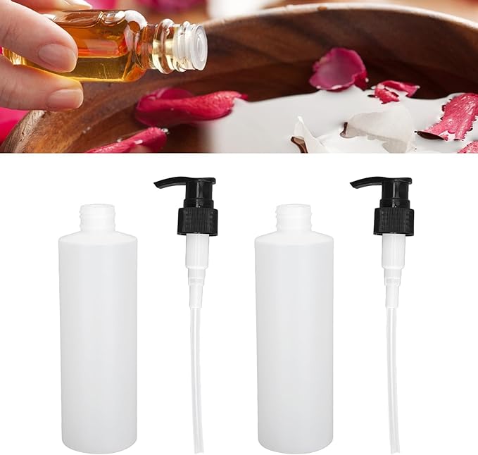 2PCS Massage Oil Dispenser, Reusable Bottles, Heater Pump and Replacement Accessories for Oil Warmer