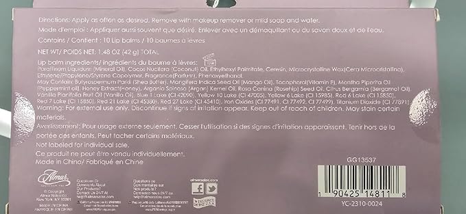 Expressions 10pc Lip Balm Collection -Hydrating