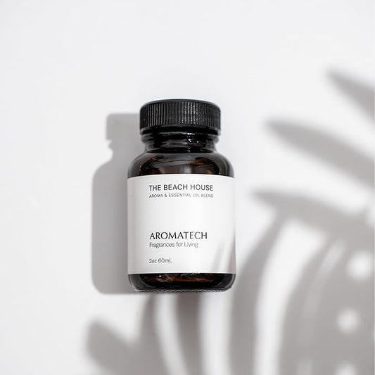 AromaTech The Beach House Premium Aroma Oil – Transportive Home Fragrance with Notes of Salted Bergamot, Sandalwood & Coconut Milk for Scent Diffusers, Cold-Air and UltraSonic Scent Machines – 60 mL