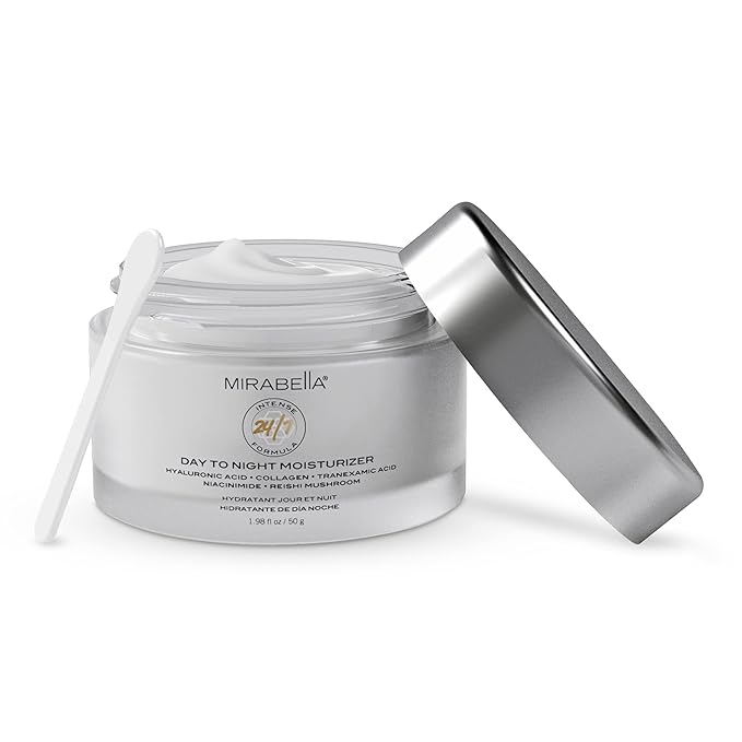 Mirabella Intense Formula Day to Night Face Moisturizer - Anti-Wrinkle Night Cream for Mature Skin, Collagen & Peptide-Rich Hydrating Cream, Reduces Fine Lines & Dark Spots, Beauty Sleep Essential