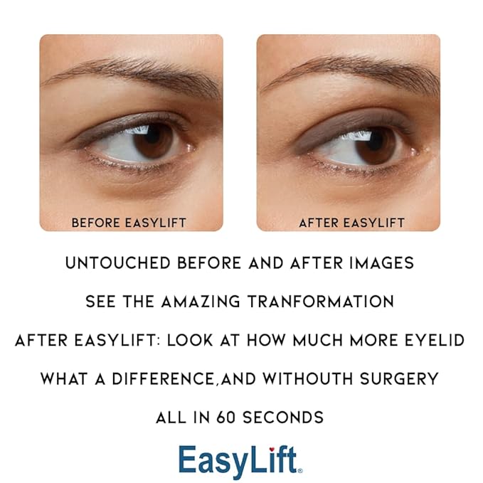 EasyLift The Original 60 Second Eye Lift - As Seen On TV - Lab Tested for Everyday Use - Made In America (Transparent, 80 Count)