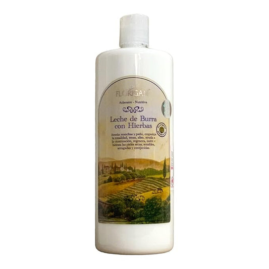 Nutritive Skin Lotion "Leche de Burra" with Herb & Yuca Extracts Florigan® 1lt.