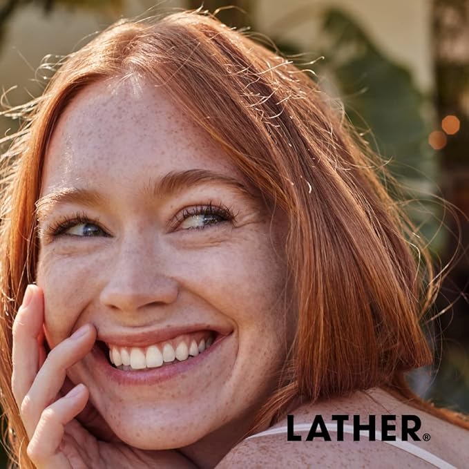 LATHER AHA + BHA Exfoliating Serum - Face Serum With Salicylic Acid & Lactic for Whole Face or Spot Treatment - Gentle on Oily & Acne Prone Skin - Oil Free - 1 Fl Oz