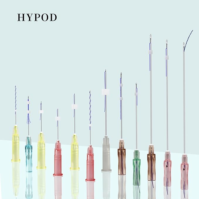 HYPOD Pdo Threads for Face Lift, Pdo Lifting Thread Whole Body Mono Screw Type, Pdo Thread Lift Mono Korea (20PCS-30G*20MM)