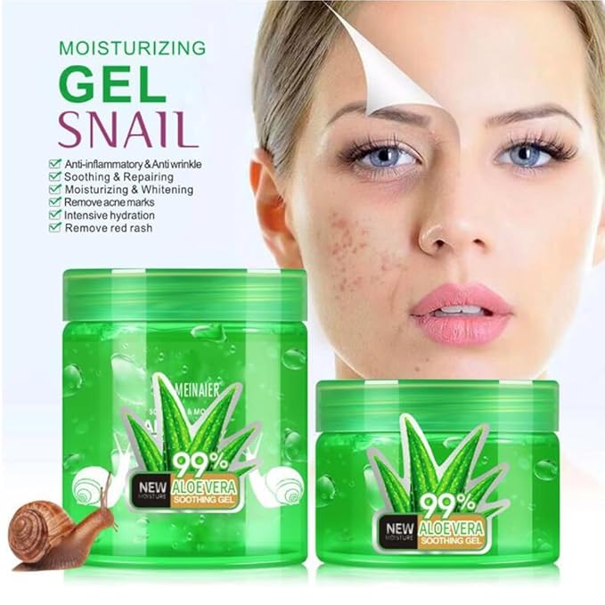 Aloe Vera Gel for Face, Body & Hair, Soothing Aloe Face Moisturizer, Multipurpose Skin Care, Hydrating Aloe Gel, Claming after sunburn 250ml (Aloe Vera)