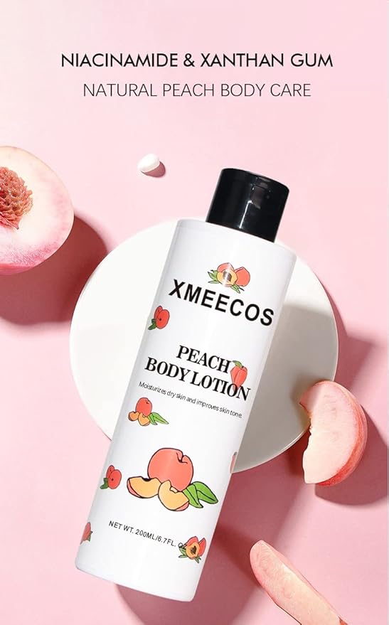 Peach Body Lotion Moisturizes Dry Skin Hydrating Improve Skin Tone| Brightening| Mild| Lightweight