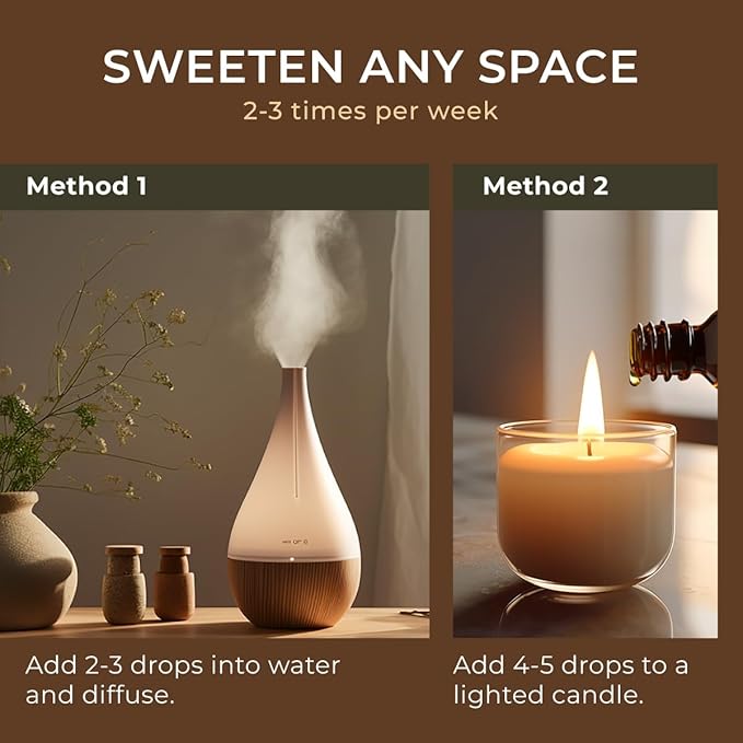 Gya Labs Vanilla Essential Oil for Skin - 0.34 Fl Oz - Vanilla Oil for Diffuser, Body & Candle Making Scent - Long Lasting Perfume