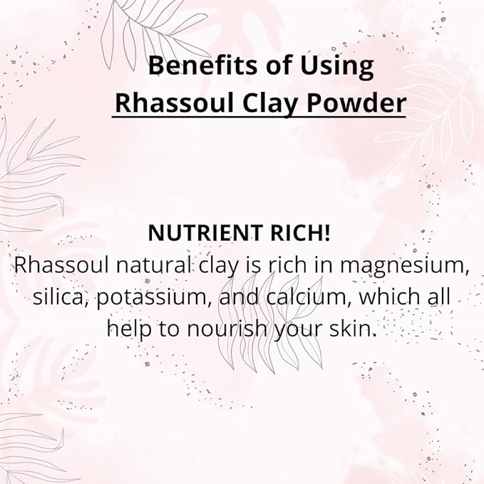 SVATV Rhassoul Clay powder | Ghassoul Clay | Face and Hair | Younger looking skin, Exfoliator - 227g, 8oz, Half Pound