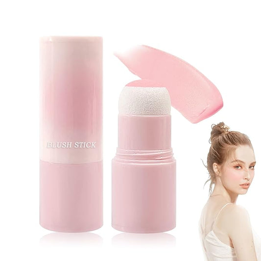 Blush Stick for Cheeks,Face Matte Contour Blush Makeup,Buildable Shimmer Facial Cheek Blusher Shades,Blendable Cosmetic Makeup Blush 01