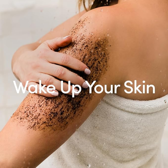 Coffee Scrub - Exfoliating and Hydrating Body Scrub - All Skin Types, Vegan, Cruelty Free, Fragrance Free, 9 OZ
