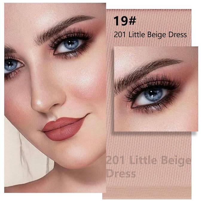 evpct Matte Nude Pink Single Eyeshadow Palette Makeup for Older Women, Dusty Pink Cream Eye shadow Palette Single for Older Women Matte, High Pigment Long Lasting Monochrome Eyeshadow, sombra de ojos